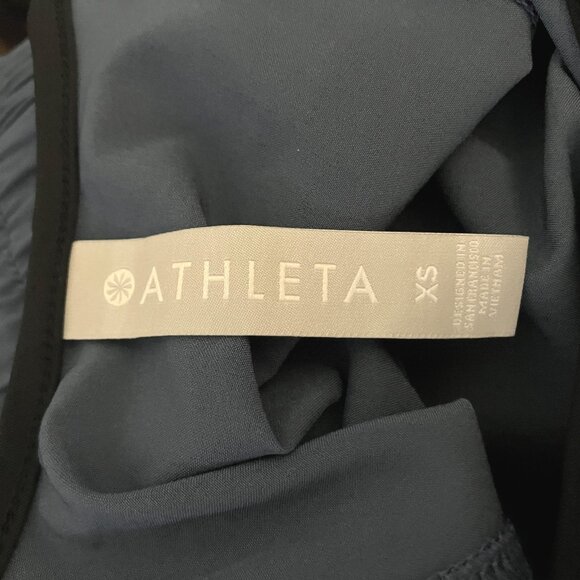 Athleta Unbound Women Blue Jumpsuit NWT Sleeveless Tie Waist Size XS Gorpcore - Picture 9 of 10